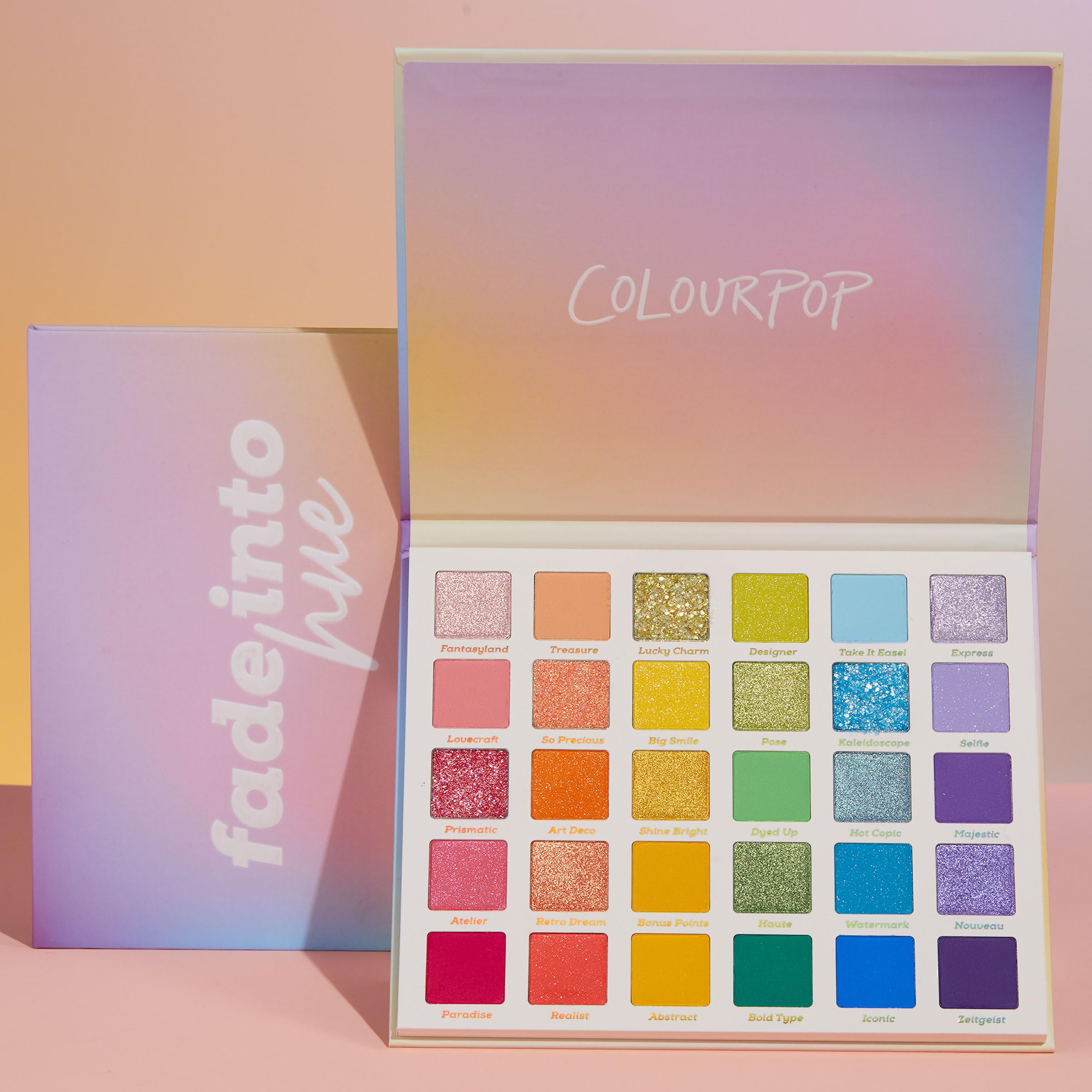 ColourPop Fade Into Hue Eyeshadow Palette - Multi-Color Eye Makeup Palette with Matte, Metallic & Glitter Finishes - High-Pigment Eye Makeup with a Long-Wearing Formula (0.8 oz) - Image 7