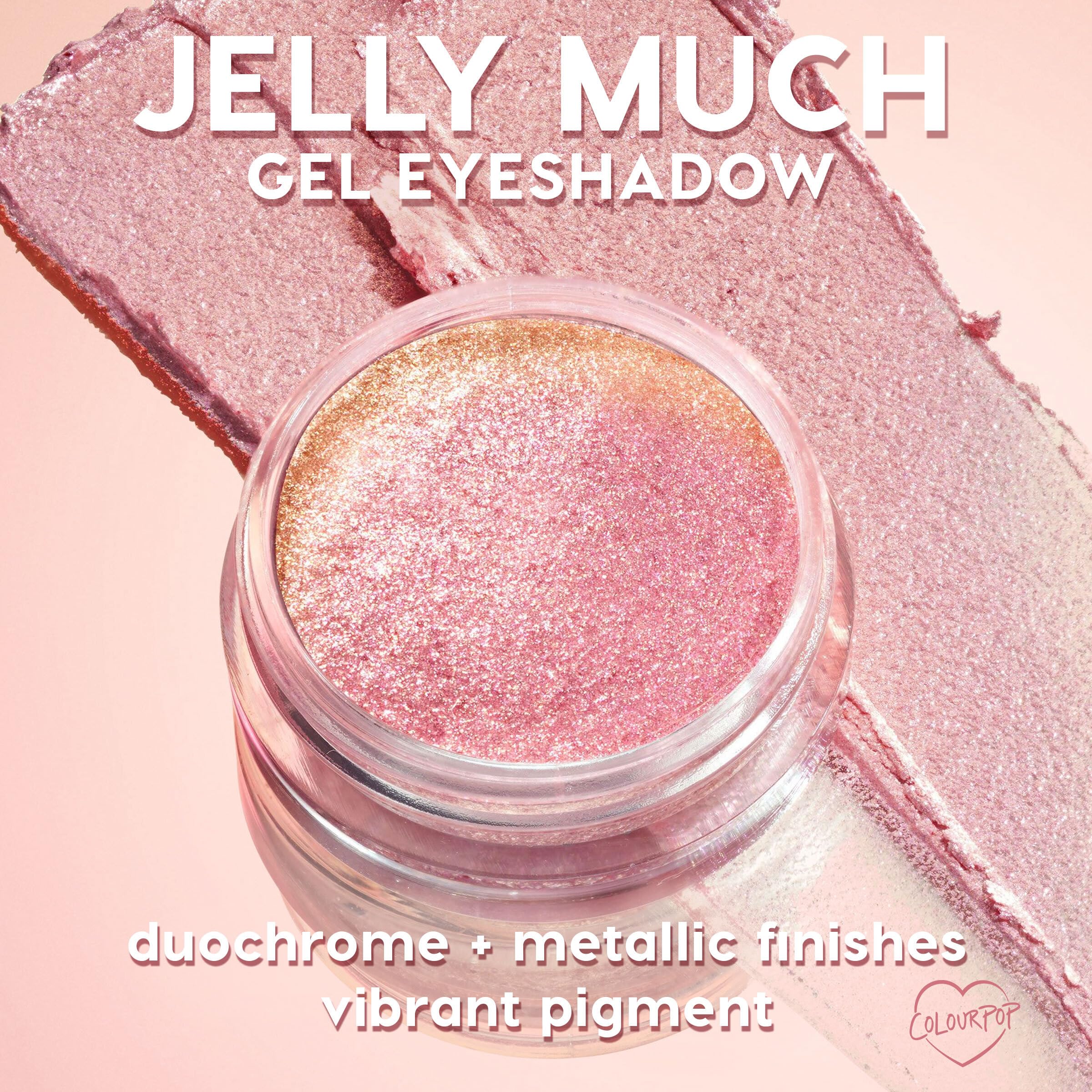 ColourPop Jelly Much Gel Eyeshadow - Glitter Eyeshadow with a Water-Based Gel Formula - Provides Intense Color Payoff with Minimized Creasing & Fading - Hallucinogenius (0.23 oz) - Image 6